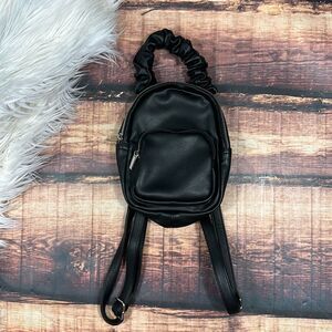 Wild Fable Black Mini Backpack Faux Leather